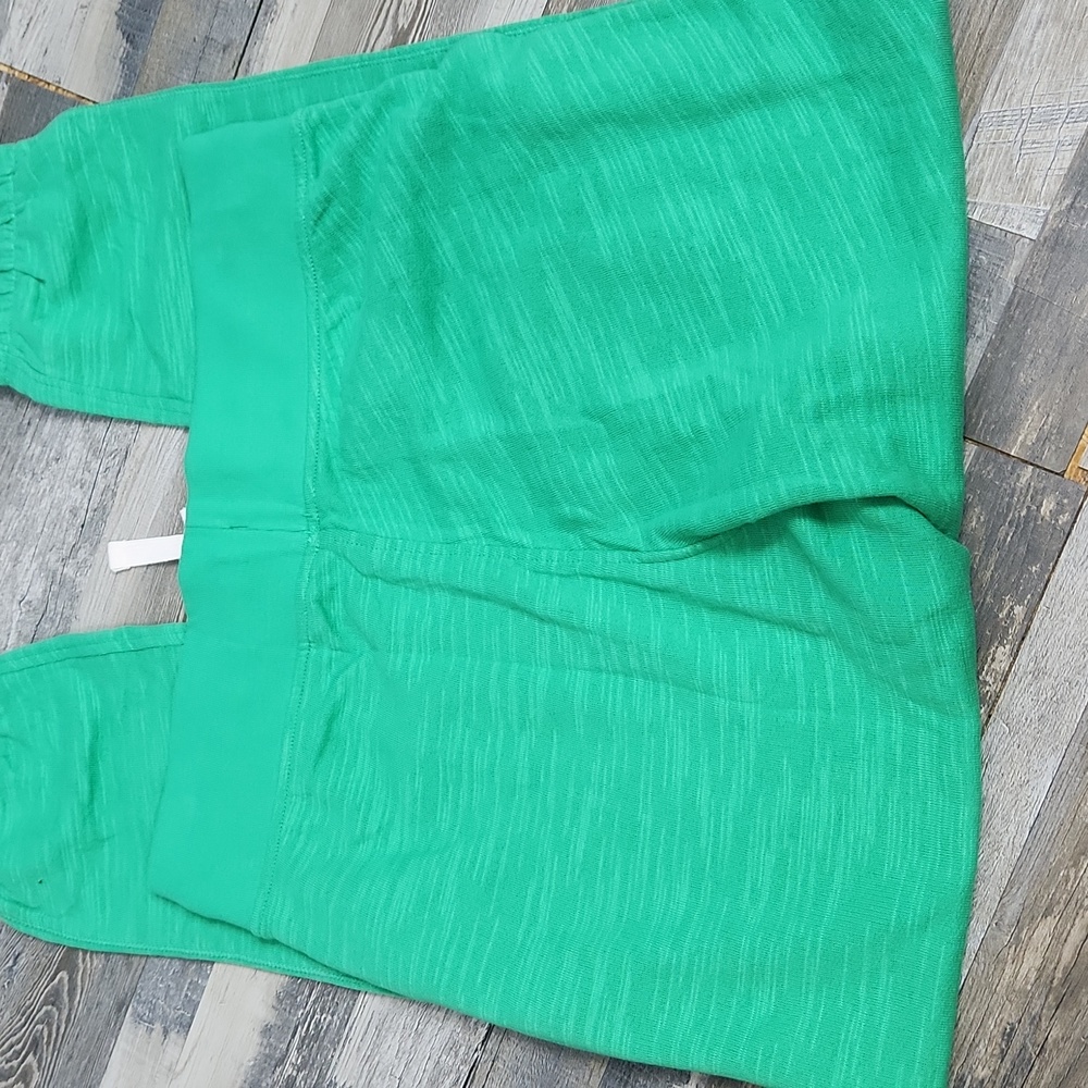 J. Crew Heritage Cotton Fleece Jogger Pants Green - Medium - Picture 7 of 8